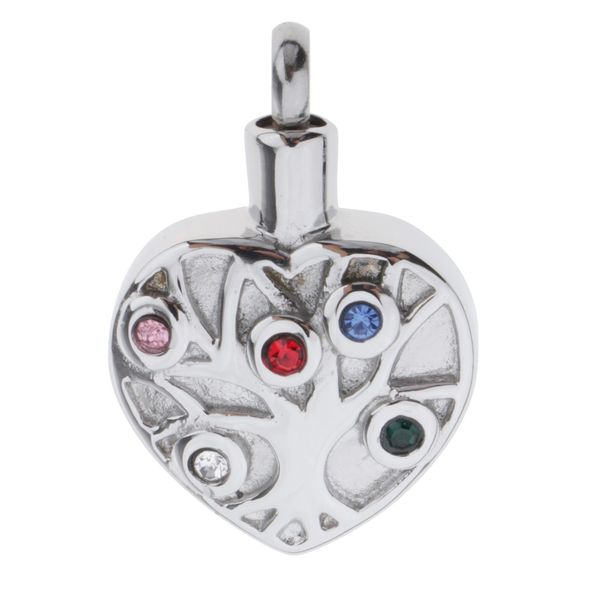 

urn pendant stainless steel memorial ashes keepsake remembrance jewelry hand crafted, Silver