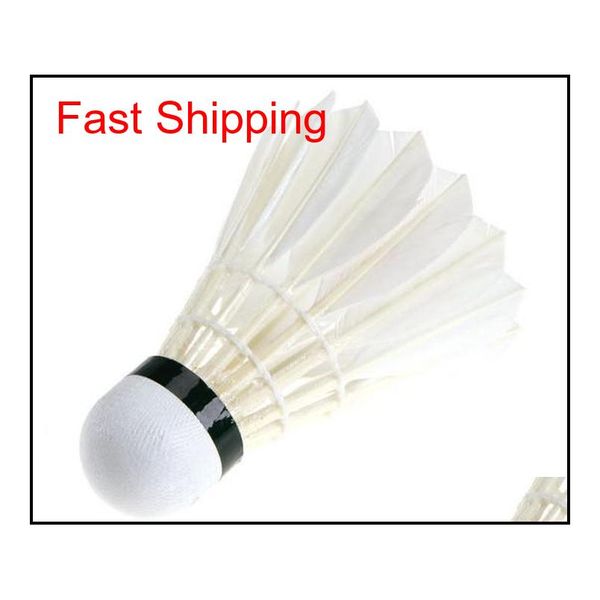 

new ball game sport training white goose feather shuttlecocks birdies qylnxv garden2010