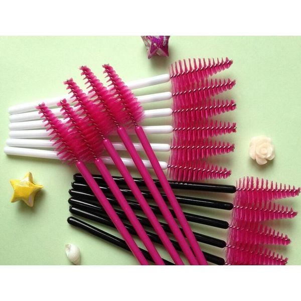 

factory direct sales of disposable color water drop eyelash brush eyelash volume mascara brush rose red color1000 jllwpi