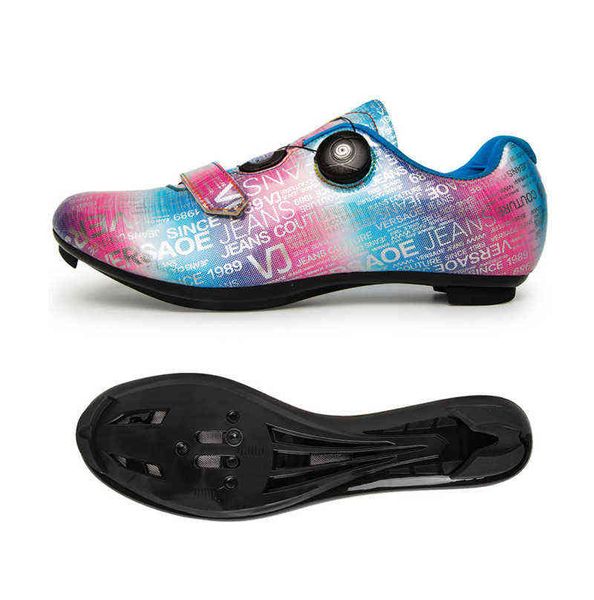 

large size riding shoes with lock mountain bike road anti-skid less, Black