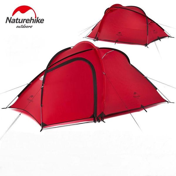 

naturehike hiby 3 4 person 20d 40d nylon waterproof camping tent two-way door open one room and one hall outdoor tents pu3000mm