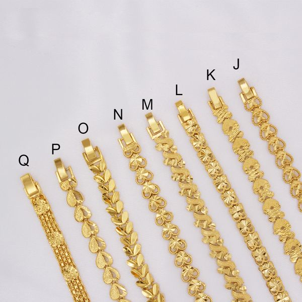 

bracelet trendy african ethiopia 18k plated gold color for men fashion wrist chain bracelets women luxury gifts dubai jewelry gift, Black