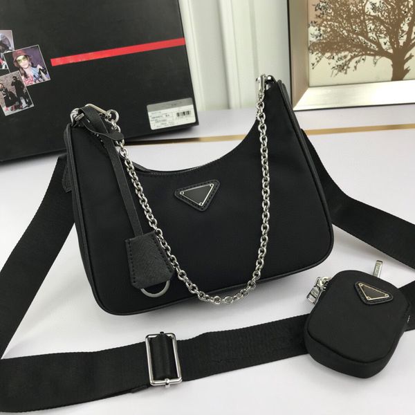 

cross black 2020 1bh204 bags nylon designers chain bags fashion famous canvas luxurys handbag women hobo messenger vintage for tchk, Brown;gray