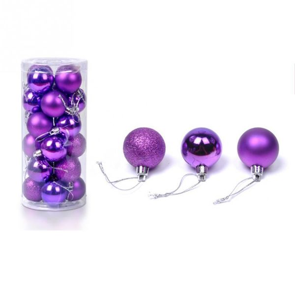 

24 шт. лот 3 4см рождественский tress висит украшения круглый шар безделушка висит xmas вечеринка украшения украшения для дома diy вечеринка