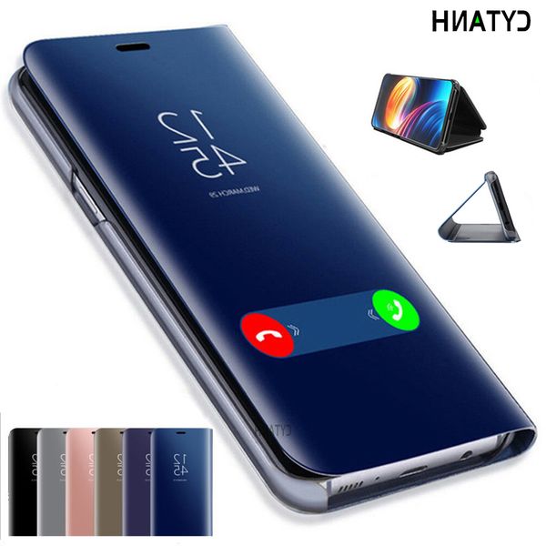 

роскошные зеркала флип чехол для iphone xs max xr x 10 7 plus 8 6 6s 5 5s se phone cover wallet book stand holder style shell capa