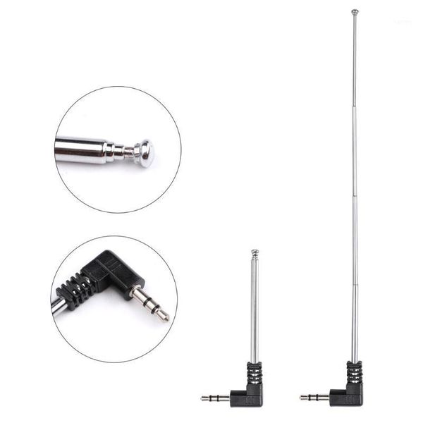 

3.5mm audio jack fm radio 4 sections antenna aerial for auto car mobile phone television tv radio mini speaker1