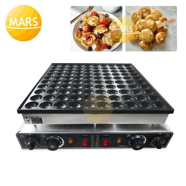 

commercial 100pcs dorayaki mini dutch pancakes machine poffertjes grill non stick waffle pan cake maker machine baking equipment1