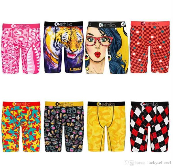 

2020 men's boxer panties new men's ethika underwear set sports comfortable boxer underwear ethika mixed exclusive packaging 1235, White;black