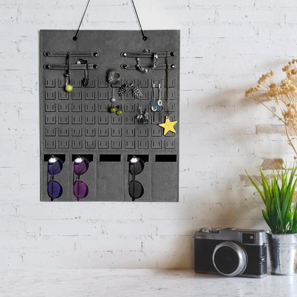 

sunglasses wall hanging storage bag postcards keys jewelry ornament glasses organizer eyeglasses holder felt storage hanging bag