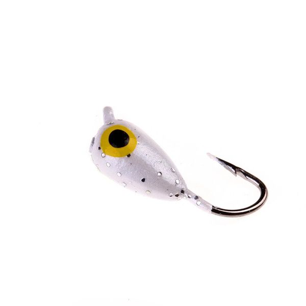 

6шт / серия banana winter ice рыболовный крючок 1.8cm 2.3g мини металл свинец приманку привлекательный 6color металла приманка рыболовный кр