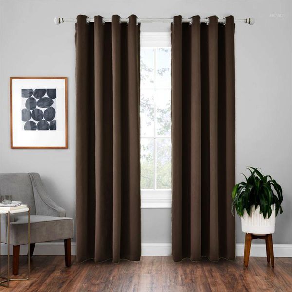 

blackout curtain, darken insulated curtains, solid color anti-sun blackout living room bedroom single ornament1