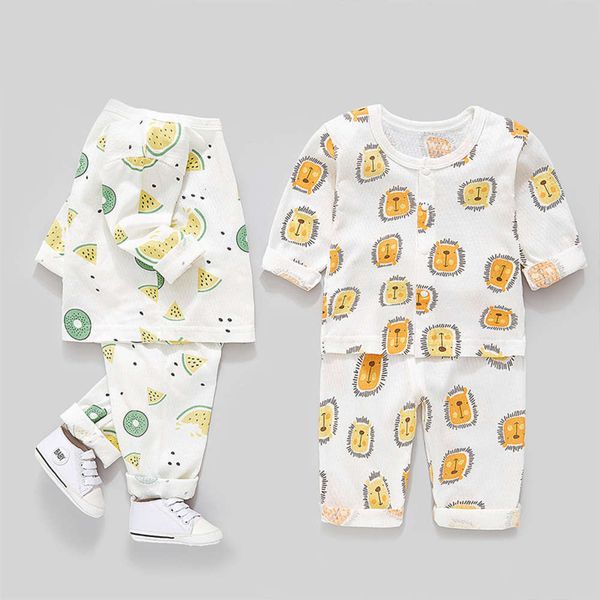 

sve pajamas baby spring thin long pure cotton home suit men's and women's summer air conditioning cloth, Blue;red