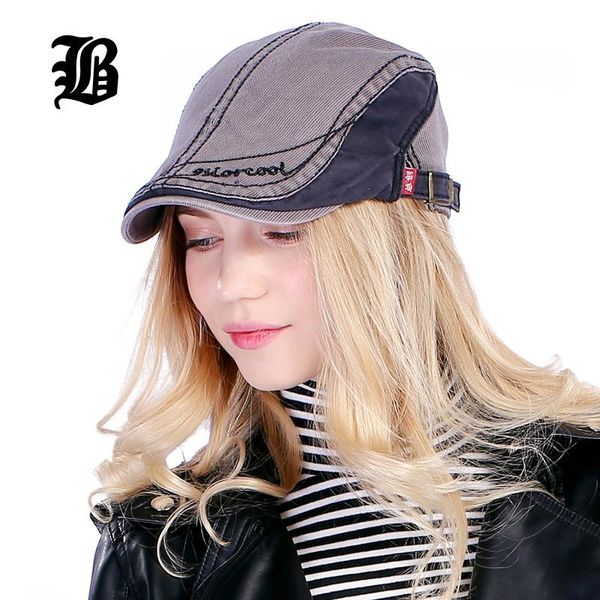 

flb] весна и осень урожай простой твердая унисекс твердая берет пряжка flat caps грелка береты досуг hat для женщин мужские sqchdp bdehair, Black;white