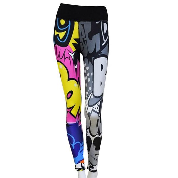

casual 3d print pants workout leggings yoga pants sports fitness jogging high waist trousers bodybuilding, White;red