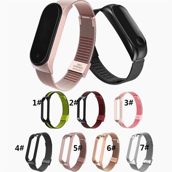 

new metal milanese wrist strap for xiaomi mi band 5 bracelet strap for xiaomi miband 5 smart band accessories