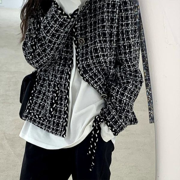 

jacket women's gentle wind wild thickened autumn and winter 2020 new small long-sleeved, Black;brown