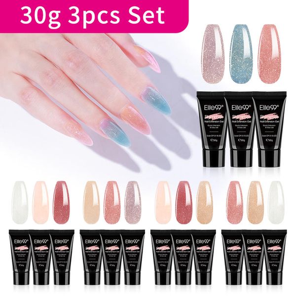 

elite99 glitter 30ml uv builder gel nail polish lacquer of nail extension art design manicure base finger extension