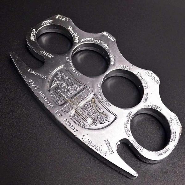 

high hardness hell detective constantine brass knuckle outdoor edc tools knuckles duster buckle break window self-defense tool47855