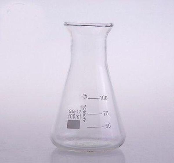 

wholesale- 100ml bell mouth borosilicate glass conical erlenmeyer flask for chem jllhkn insyard