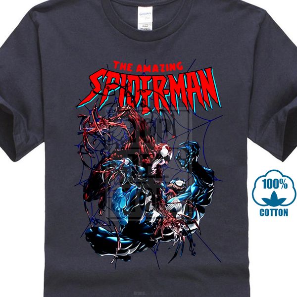 

spider man carnage vs venom comics t shirt men's size s to 4xl 023953 sport hooded sweatshirt hoodie