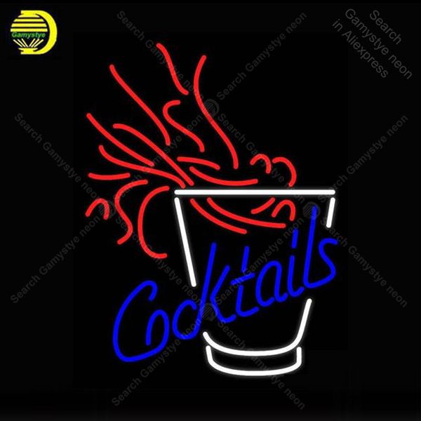 

neon sign для отображения коктейли пожарной остекленная beer bar pub магазин ресторан внутренний свет знаки ремесленные night art лампы