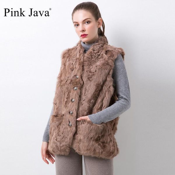 

pink java qc20074 new arrival wonem winter coats real sheep fur vest fashion fur clothes1, Black