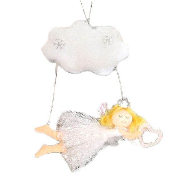 

белый простой ангел куклы кулон рождественская елка висячие украшения ремесла украшения для рождественской вечеринки домашнее украшение bbyn