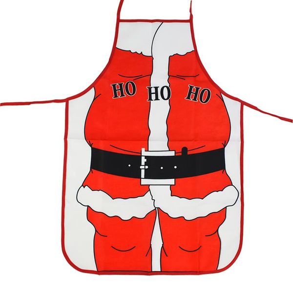 

предновогодние украшение для дома смешные санта-клауса pattern фартук для взрослых званый ужин приготовление выпечки фартуки кухонные принад