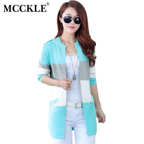 

women's knitted striped long cardigan sweater long sleeve o-neck female sweaters cardigans spring coat plus size dropshipping t200319, White;black