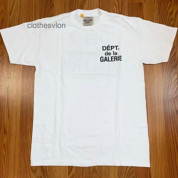 

2022 designer t-shirts gallerydept mens t shirts correct / 22ss front and back slogan printed men's women's simple short sleeve t-, White;black