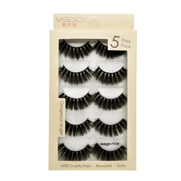 

shidisahngpin 5 пар норка ресницы ложных ресниц природные длинные ресницы ручной работы драматические глаз ресницы для maquiagem макияжа wmt