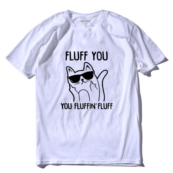 

спорт coolmind качества топ 100% хлопок случайные короткий рукав смешного кот печать мужчины майка летняя сыпучая прохладно мужская тенниска