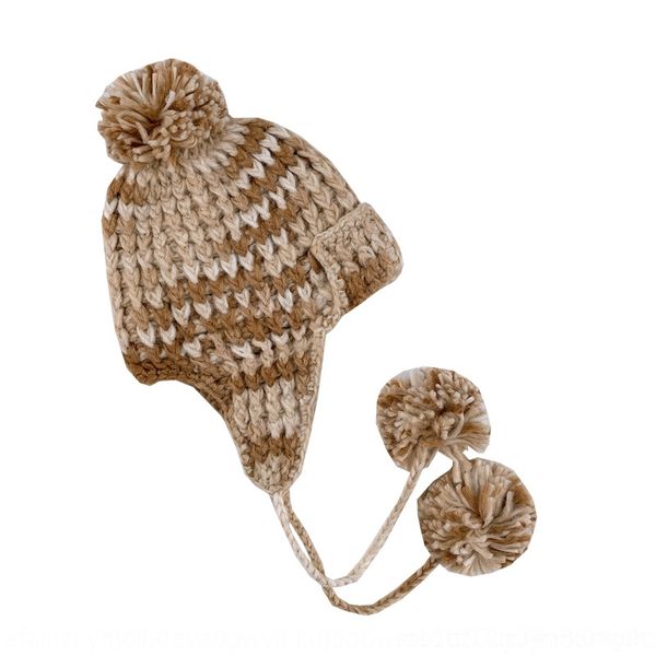 

wpzr fashion elastic hat beanie crochet soft woman warm travel knitted winter casual fashion men cap outdoor ski hat ljjt1612, Brown;gray
