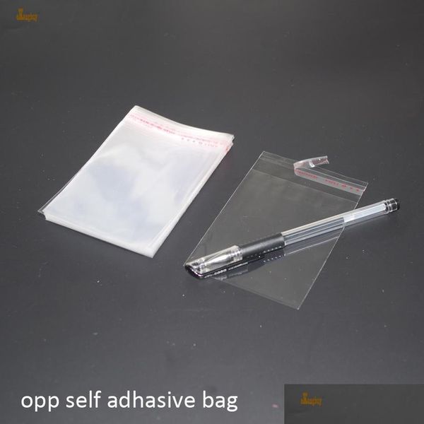 

bolsas de regalo 500pcs/lot clear resealable bopp/poly/ cellophane bag 7x10cm transparent opp gift plastic packaging bag sqcslv wphome
