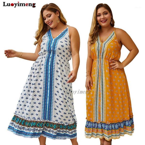 

2020 summer women big size dress off-shoulder sling party xl-4xl beach sundress boho large size dresses plus dress1, Black;gray