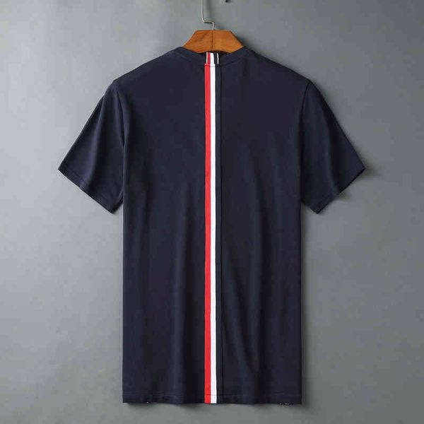 

women's t-shirt summer luxury women men cotton casual solid striped short sleeve o-collar soft korean design j1a9, White