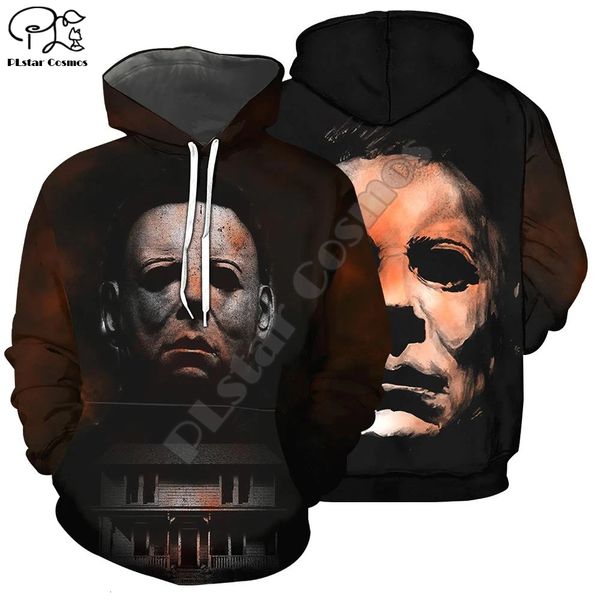 

myers movie plstar art cosmos michael halloween funny man/women horror long sleeve streetwear 3dprint zip/hoodies/sweatshirts 15, Black
