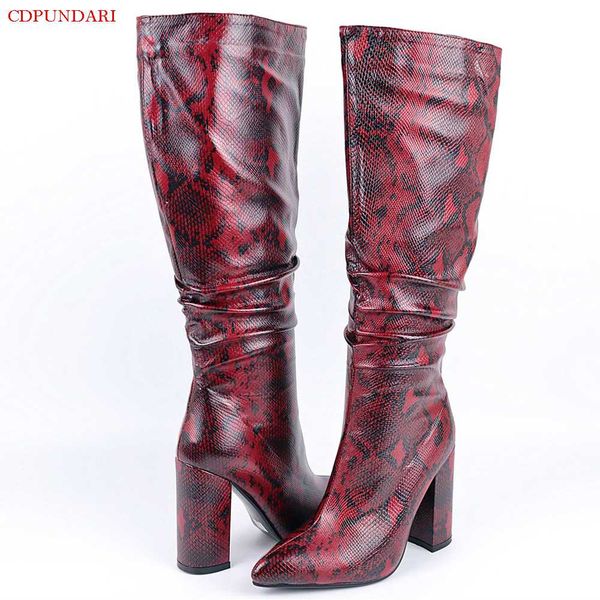 

boots pointed toe knee high women heels ladies autumn winter long botas invierno mujer, Black