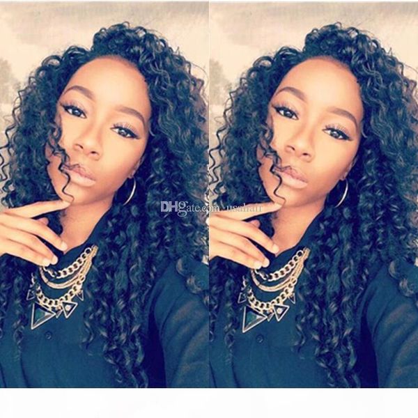

brazilian full lace human hair wig for black woman curly lace front human hair wig with baby hair glueless full lace wig, Black;brown