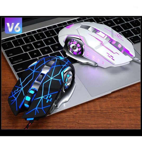 

mice gamer gaming mouse 7 color luminous mechanical dpi adjustable deskcomputer lapwired for business office1