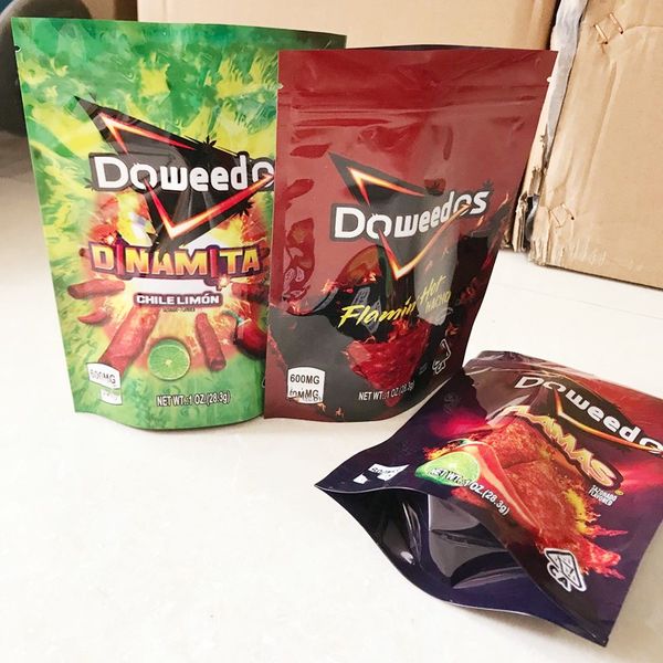 

new 6 types smell child proof bag doweedos mylar bags stand up zipper lock pouch cookies bag gummies edibles packaging potato chips bags