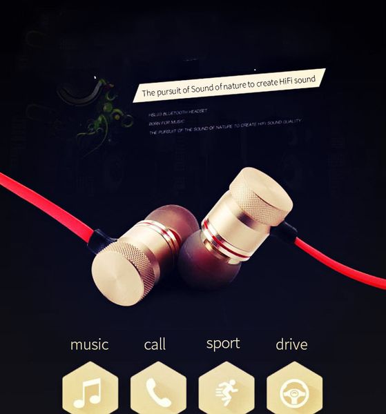 

xt16 headphones 4.2 wireless stereo earphones with mic earbuds bass headset for iphone samsung lg smartphones with retail box
