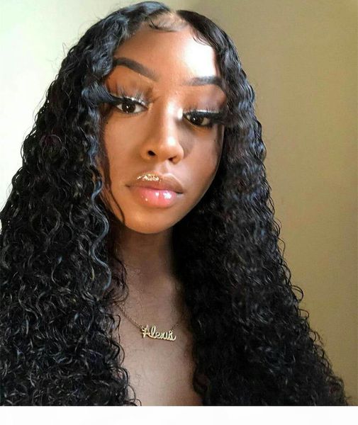 

360 lace frontal wig brazilian virgin hair deep wave 360 full lace frontal human hair wigs pre plucked with baby hair, Black;brown