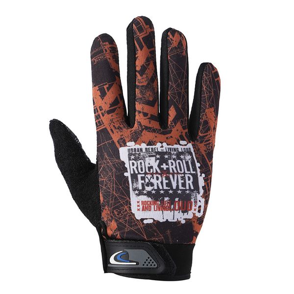 

1 pair cycling anti-slip windproof full finger shockproof bike touchscreen hiking mtb bicycle motorcycle gloves, Blue;gray