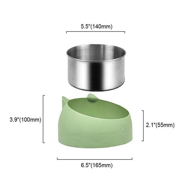 

cute cat bowl cats kitten food drink water feeder pet stainless steel food bowl pet feeding sqcbms
