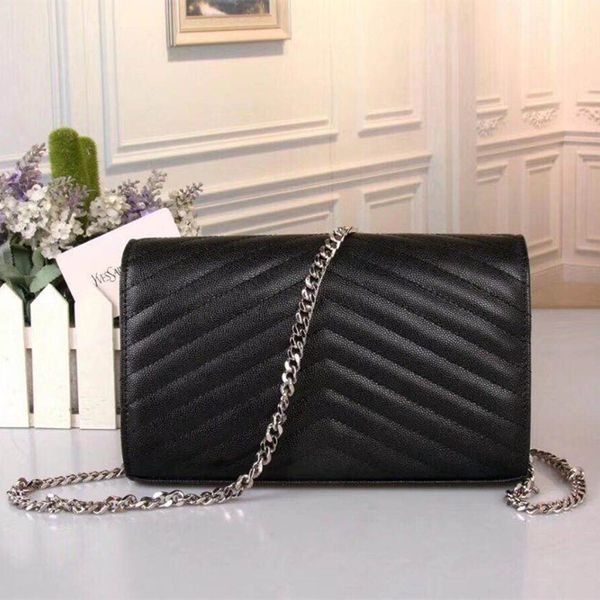 

new style brand women bag caviar leather chain luxury fashion messenger bags the chain bag lady single shoulder bag