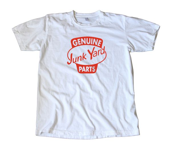 

genuine junkyard parts decal t-shirt - rod, drag racing, chevy sport hooded sweatshirt hoodie