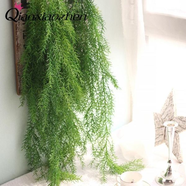 

decorative flowers & wreaths qianxiaozhen wall hanging vine artificial for wedding fake bouquet home decoration1
