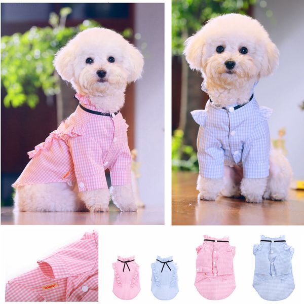 

cat shirts clothes dog princess clothing plaid lace shirt summer cute t-shirt ffa328 2colors p