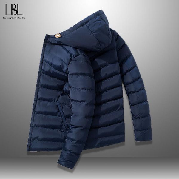 

parka jacket men warm jackets man windbreaker 2020 latest new winter hooded parkas men's casual jacket coat male, Black